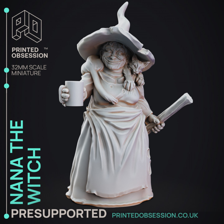 Nana - Black Witch - PRESUPPORTED - 32mm scale image