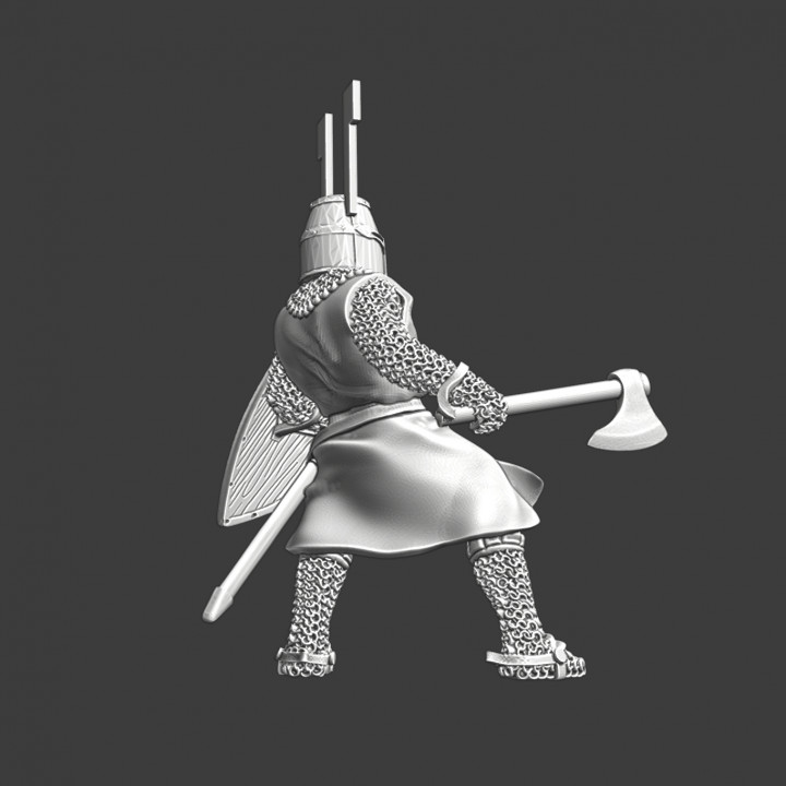 Teutonic knight crested helmet image