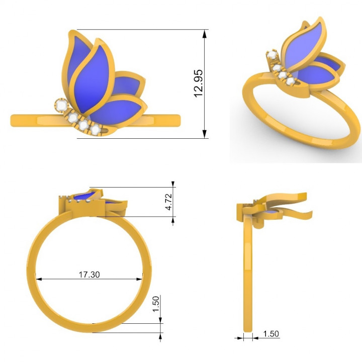 Butterfly Ring image