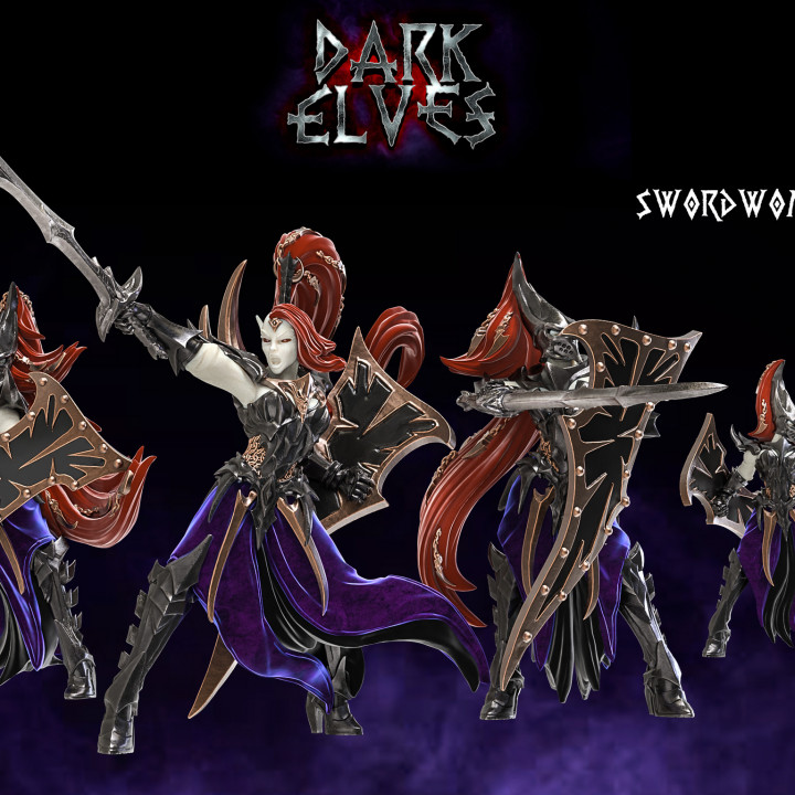 Dark Elves All in Pack (without scenery/Centerpiece) image