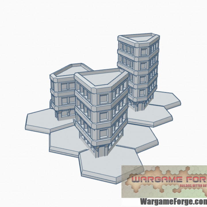 Sci-Fi Building 25 with Hex Base SFHB025 image