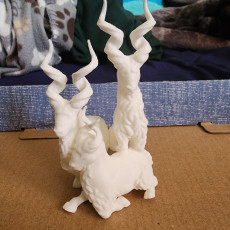 Picture of print of Figurine of Wondrous Power - Ivory Goats