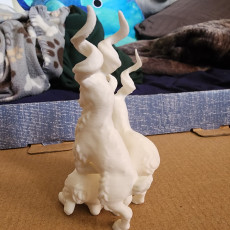 Picture of print of Figurine of Wondrous Power - Ivory Goats