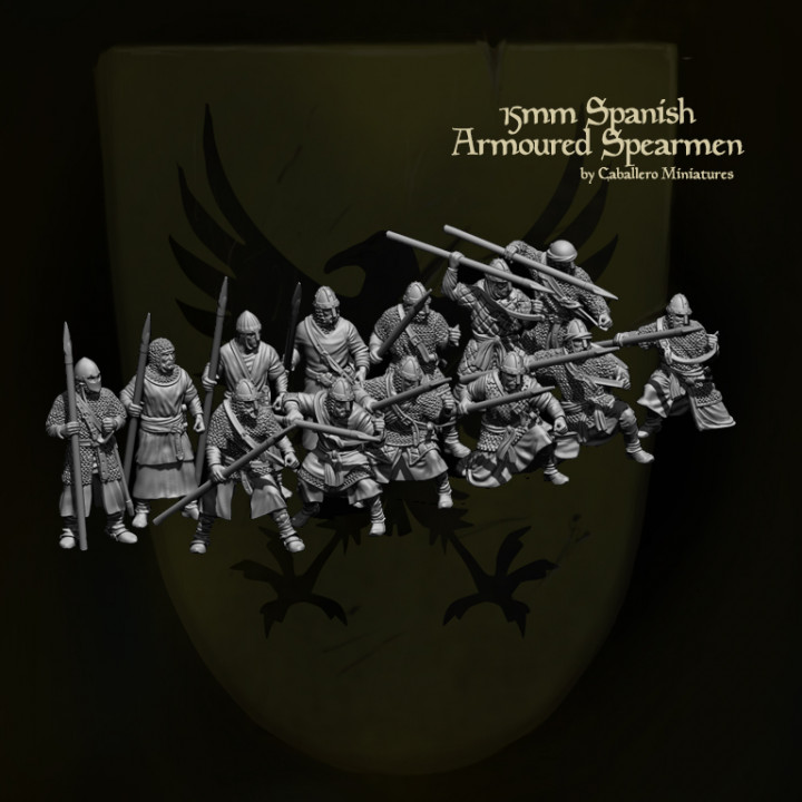 15mm 11th Century Spanish Armored Spearmen image