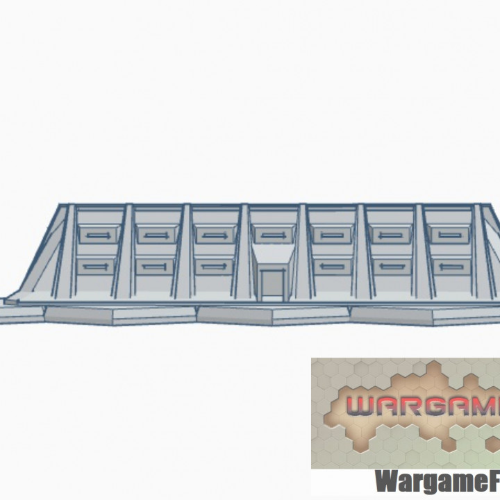 Military Building 5 with Hex Base Armored Bunker MilHB005 image