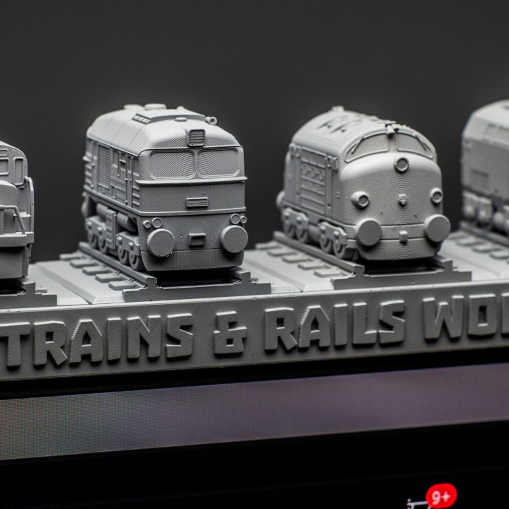 Display Tray - Trains & Rails World - STL files for 3D printing image