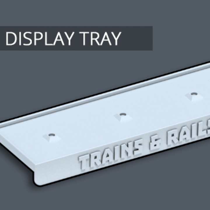 Display Tray - Trains & Rails World - STL files for 3D printing image