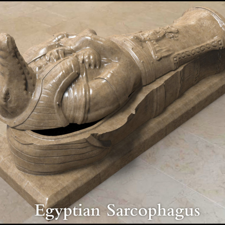 Egyptian Sarcophagus -Crocodile Pharoah image