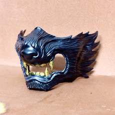 Picture of print of Wolf Face Mask - High Quality Details