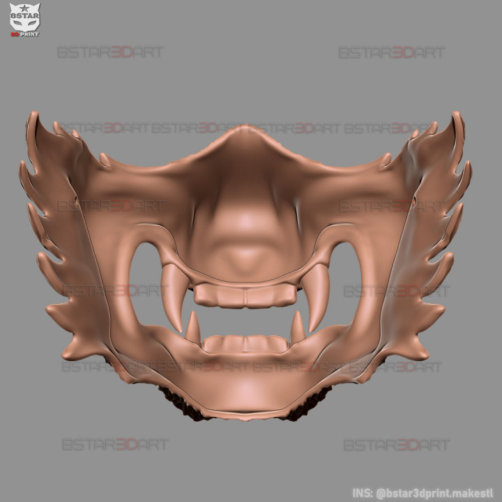 Wolf Face Mask - High Quality Details image