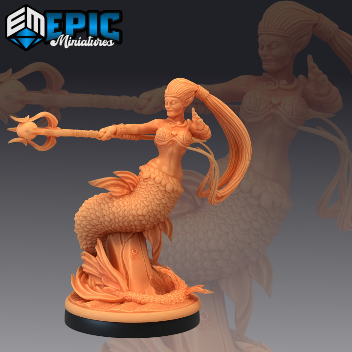 Mermaid Set / Siren Warrior / Ocean Water Encounter / Classic Creature image