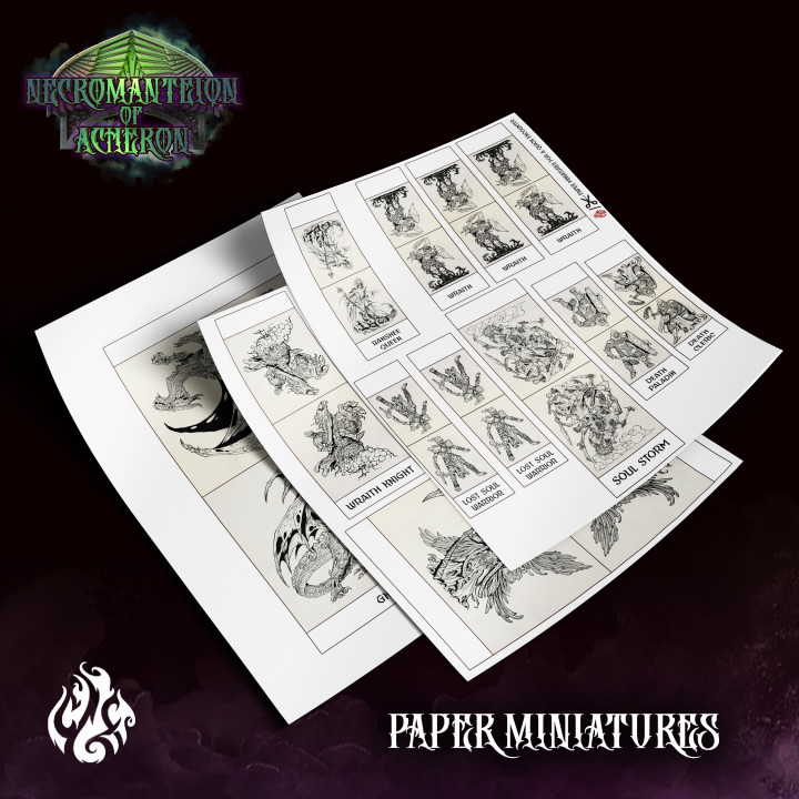 Necromanteion of Acheron: Paper Miniature Set image