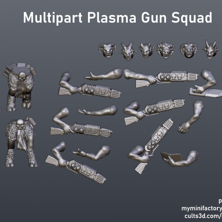 Beastmen in Space! Multipart Plasma Gun Squad image