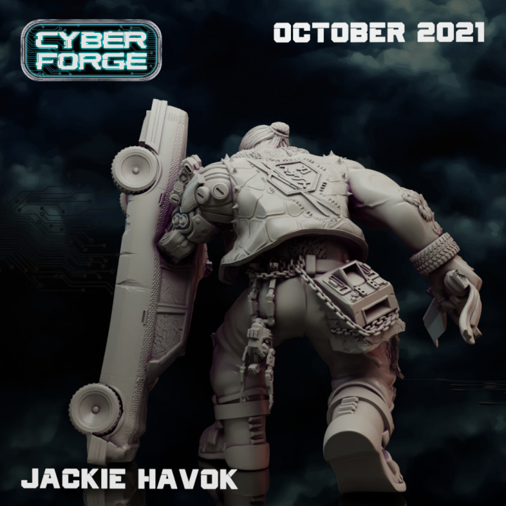 Jackie Havock Cyberpunk Giant Cyber Forge Savage Space