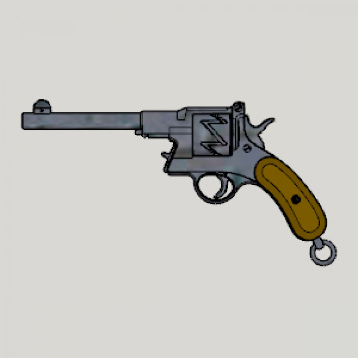 Mauser M1878 Experimental Model (3D Printable Display Gun) image