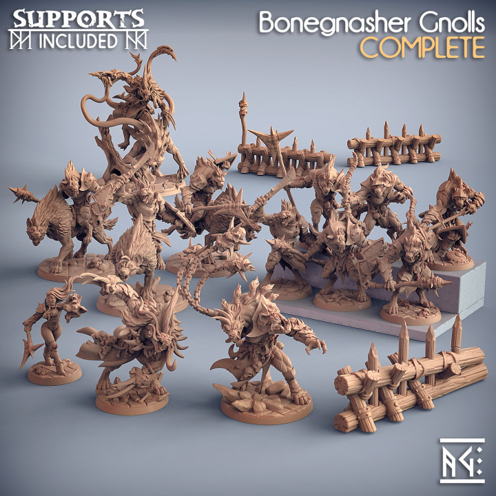 Bonegnasher Gnolls (Complete Set - 30) image