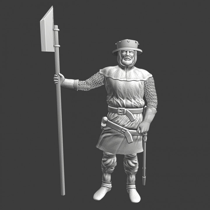 Medieval city guard/camp guard image