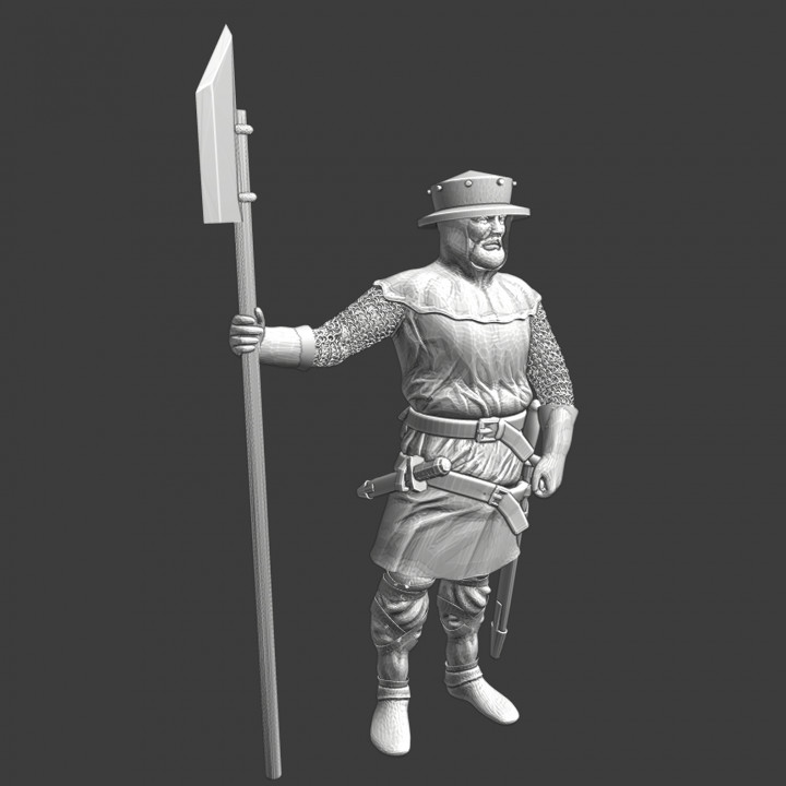 Medieval city guard/camp guard image