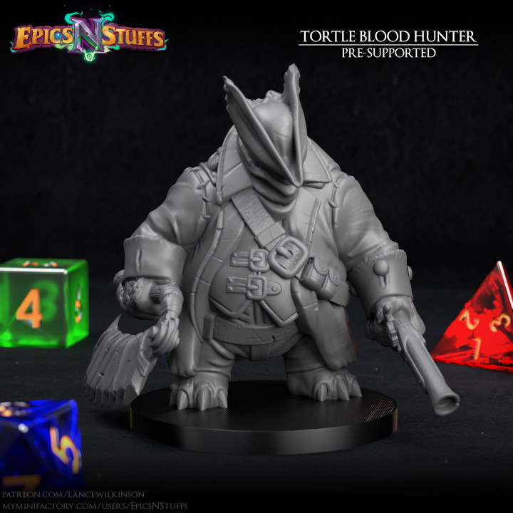 Tortle Blood Hunter Miniature - Pre-Supported's Cover