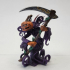 Pumpkin Reaper Scythe / Scarecrow Ghost / Jack O Lantern / Halloween Spirit print image