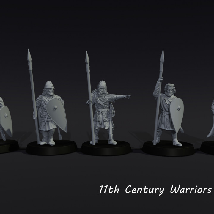 11th century warriors at rest image