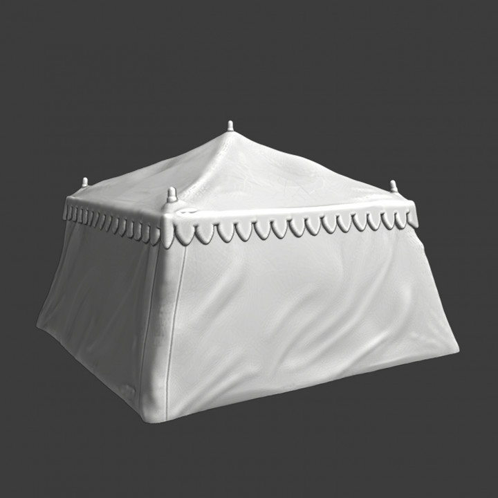 Medieval square tent image