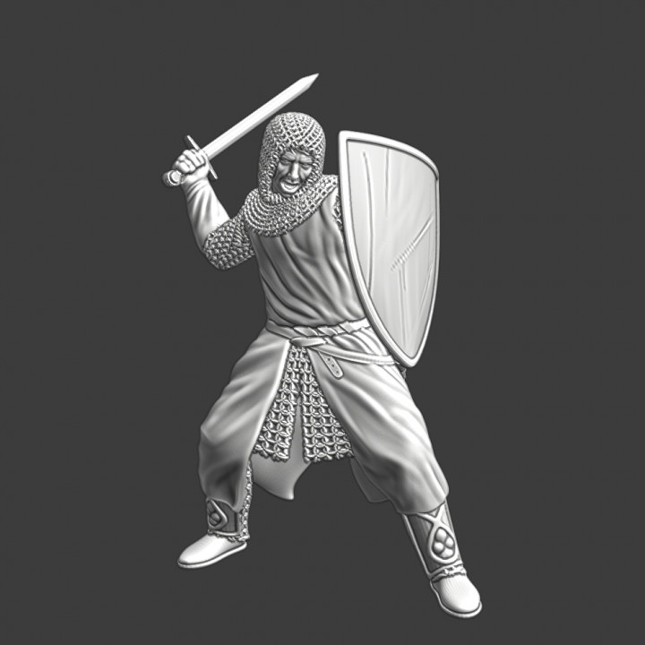 Crusader Knight at the Battle of the ice image