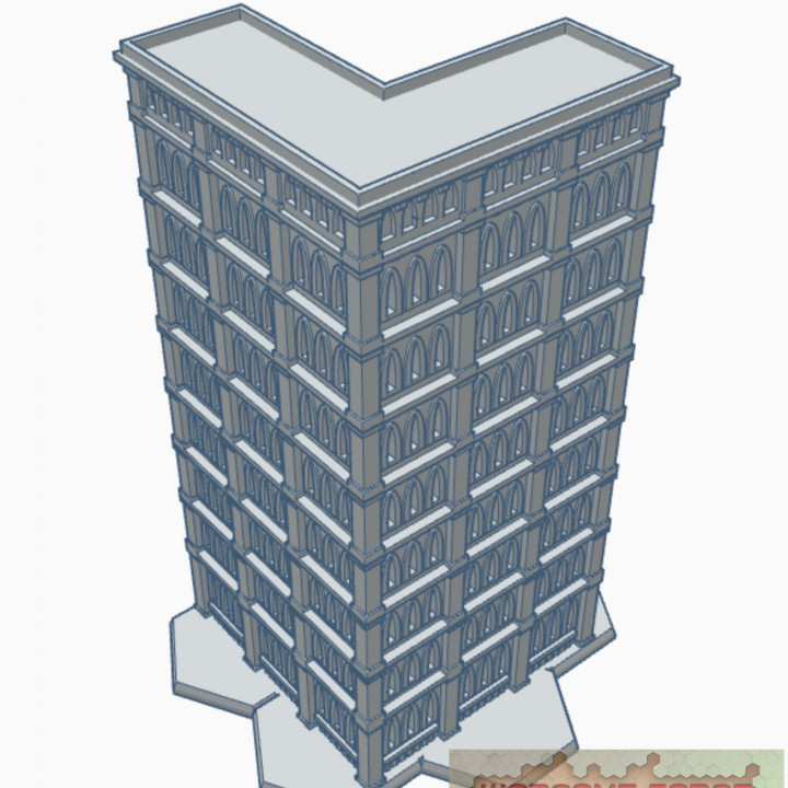 Gothic Building 43 with Hex Base GHB043 image