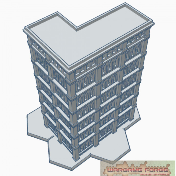 Gothic Building 45 with Hex Base GHB045 image