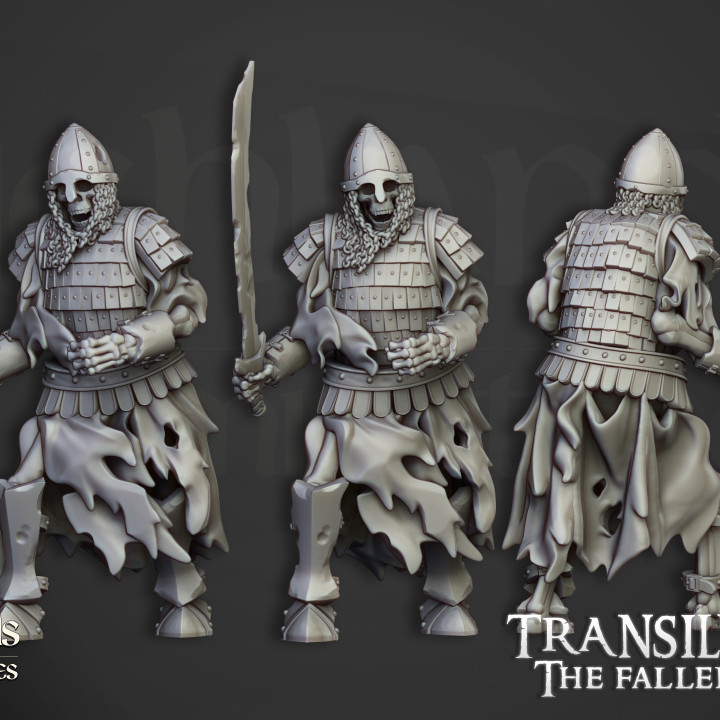 Skeleton Boyar Guard - Highlands Miniatures image