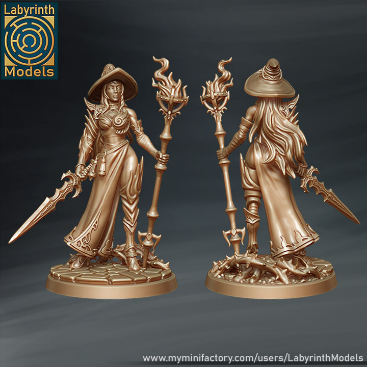 Fire Witch - 32mm scale image