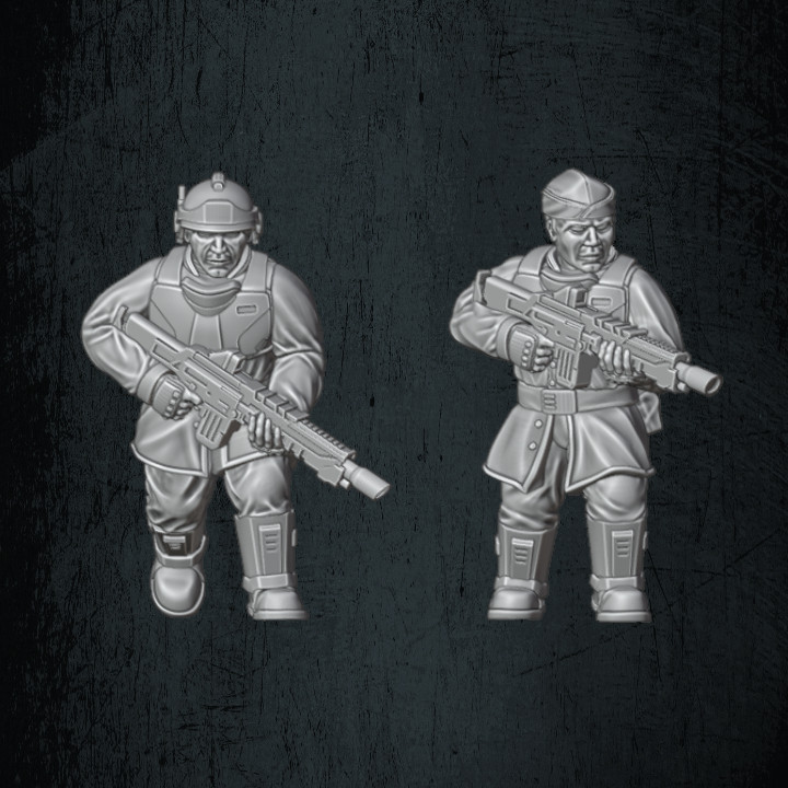 3D Printable Dragoon Conscripts (bonus modular bits) by Quartermaster3D