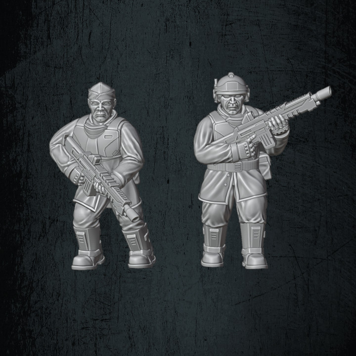 3D Printable Dragoon Conscripts (bonus modular bits) by Quartermaster3D