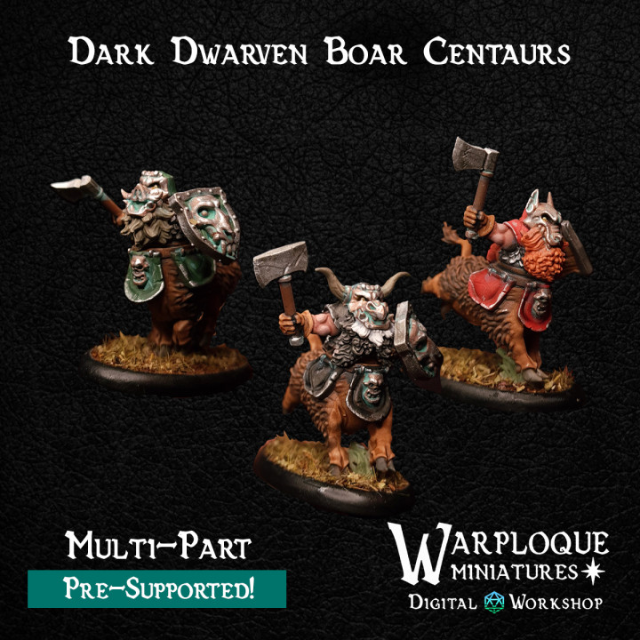 Dark Dwarven Boar Centaurs Kit image