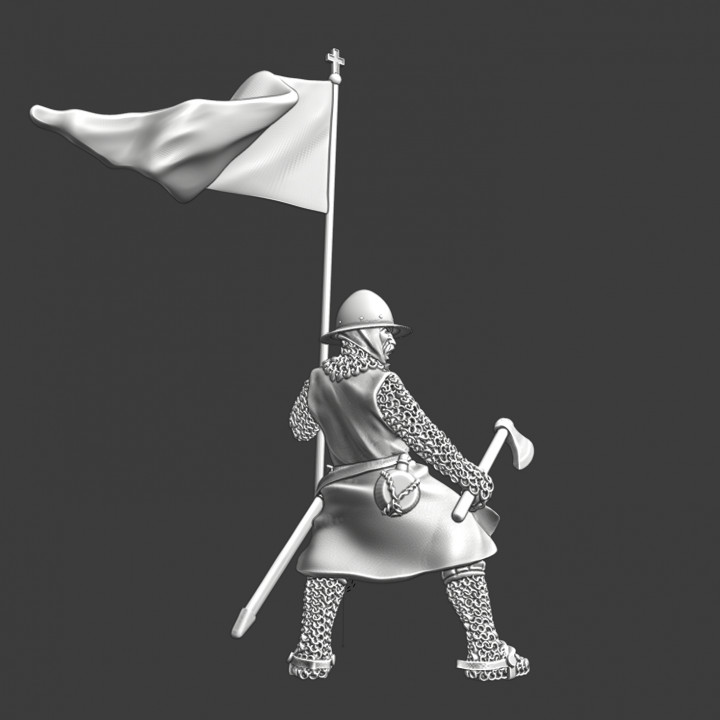 Crusader sergeant with crossed banner image