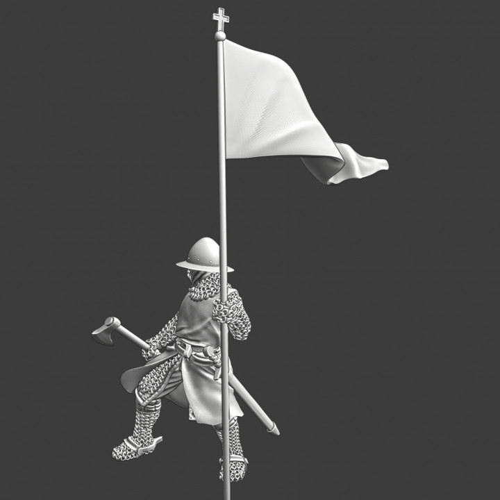 Crusader sergeant with crossed banner image