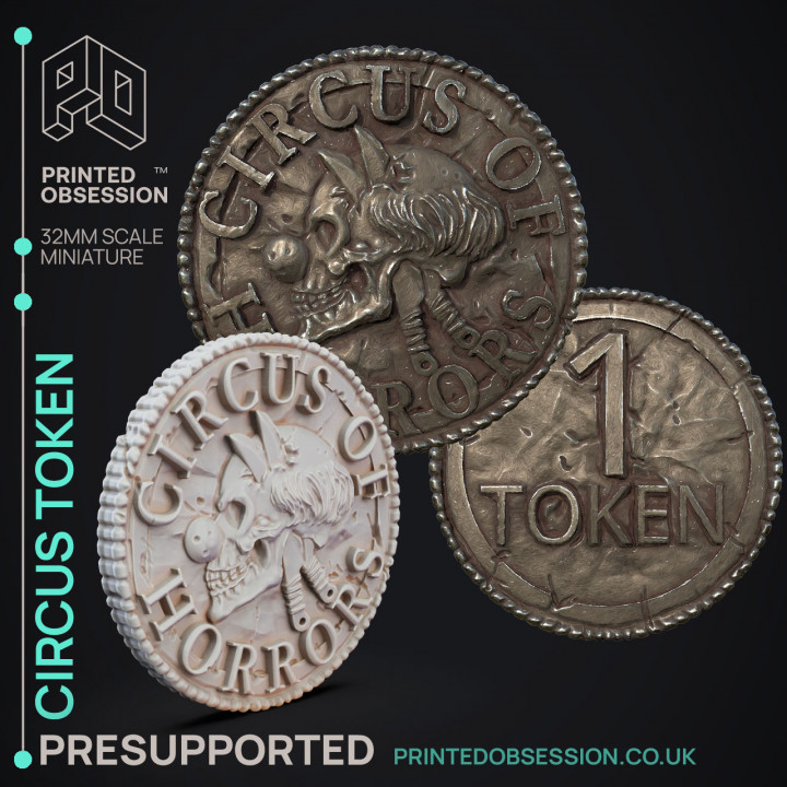 Circus Token - Handout - Circus of Horrors - PRESUPPORTED image