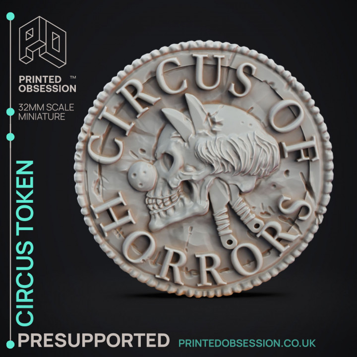 Circus Token - Handout - Circus of Horrors - PRESUPPORTED image
