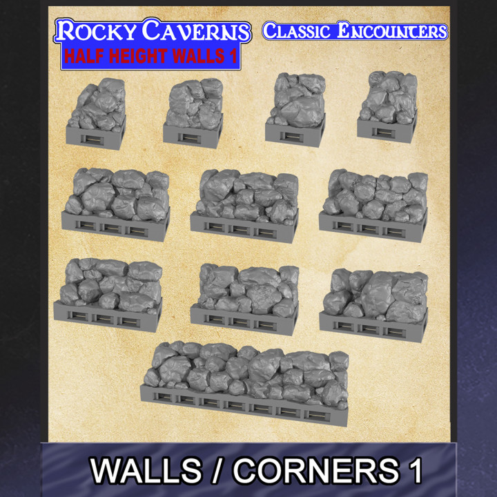 Rocky Caverns Half-Height Walls 1 image