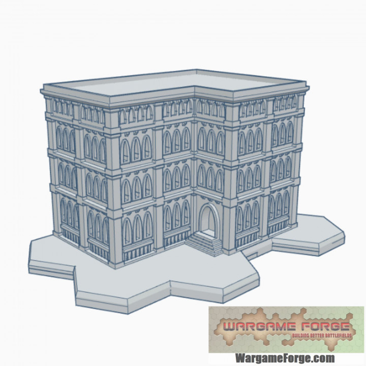 Gothic Building 86 with Hex Base GHB086 image