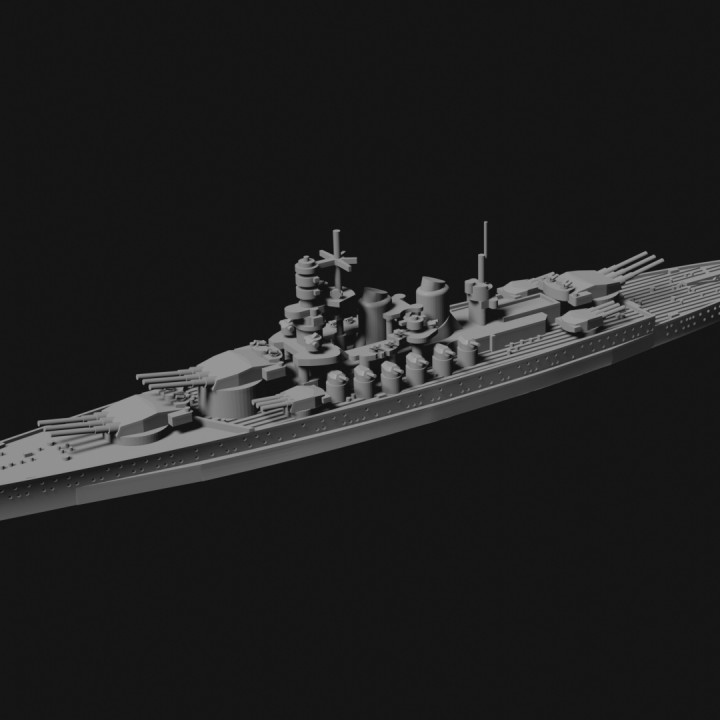Littorio class battleship 1/1800 scale image