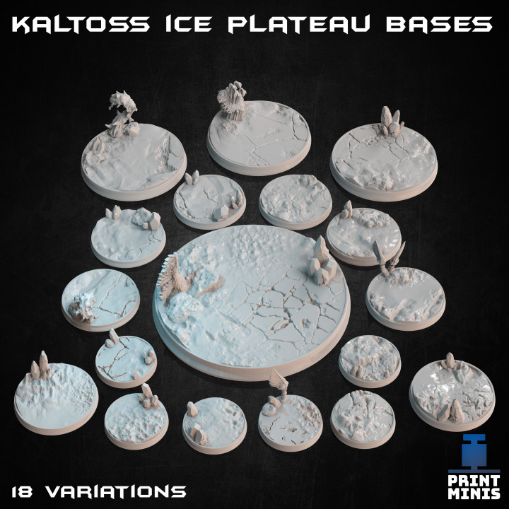 Alien Ice World Bases - 18 miniatures - Expedition Collection image