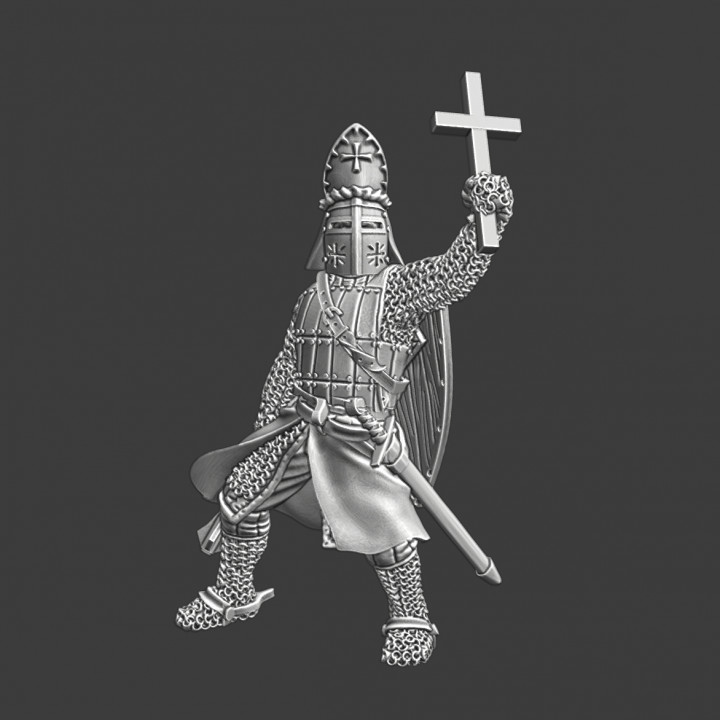 Medieval warrior bishop image