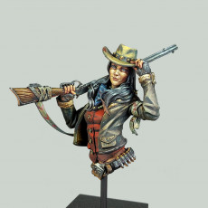 Picture of print of Calamity Jane Bust from Fearsome Wilderness