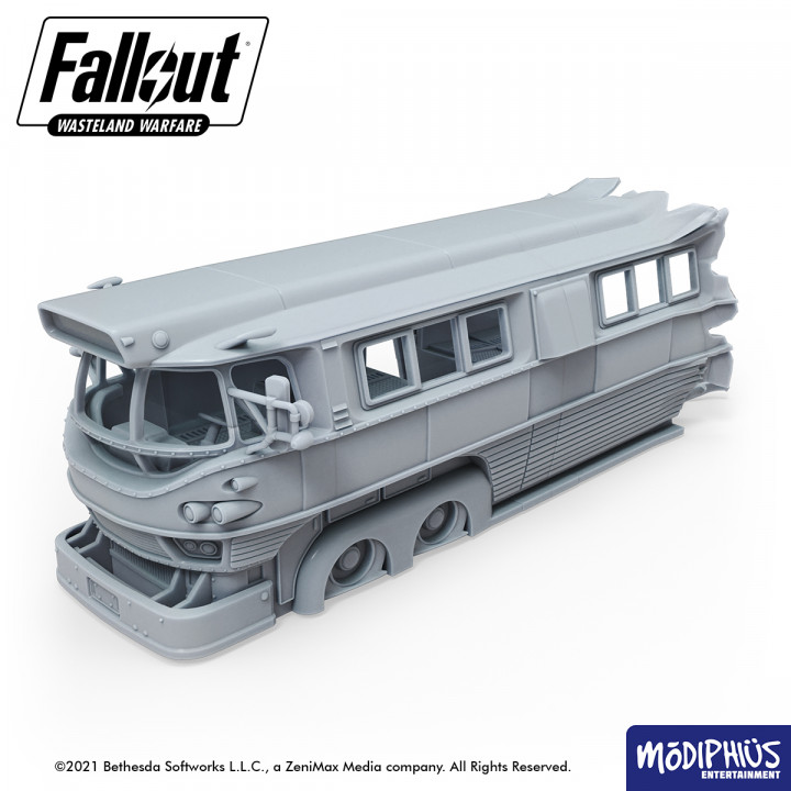 Fallout: Wasteland Warfare - Print at Home - Boston Bus STL image