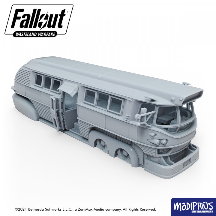 Fallout: Wasteland Warfare - Print at Home - Boston Bus STL image