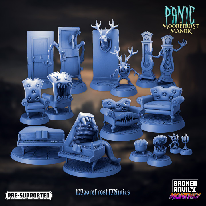 Panic at Moorefrost Manor- Mimics and Regular Versions Complete Set image