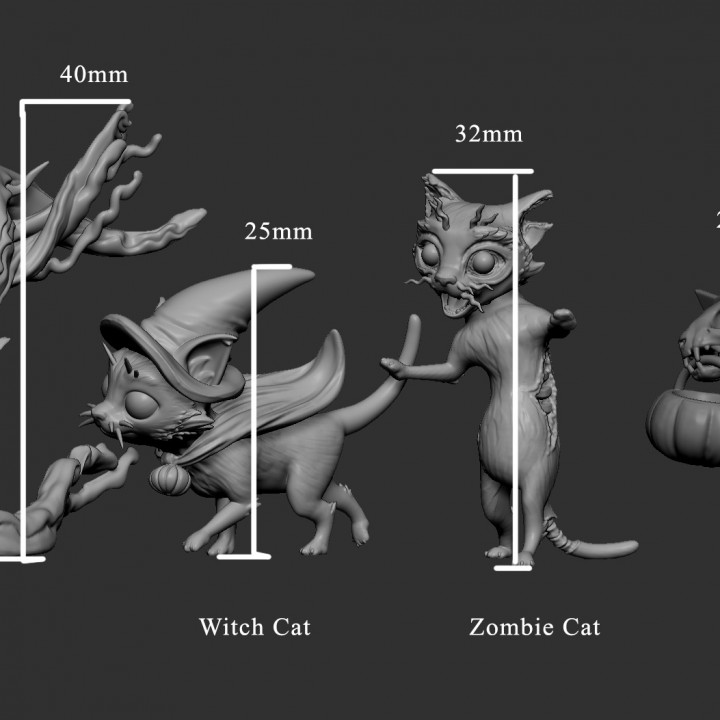 Fours Kittys of the Apocalypse...Trick or Treat Edition! image