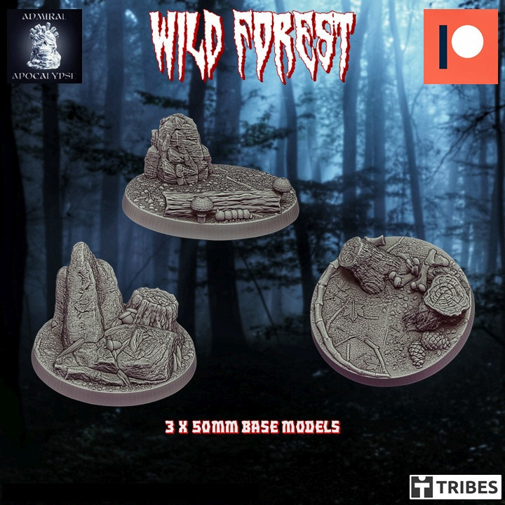 Wild Forest Bases (Pre-supported//Terrain props) image