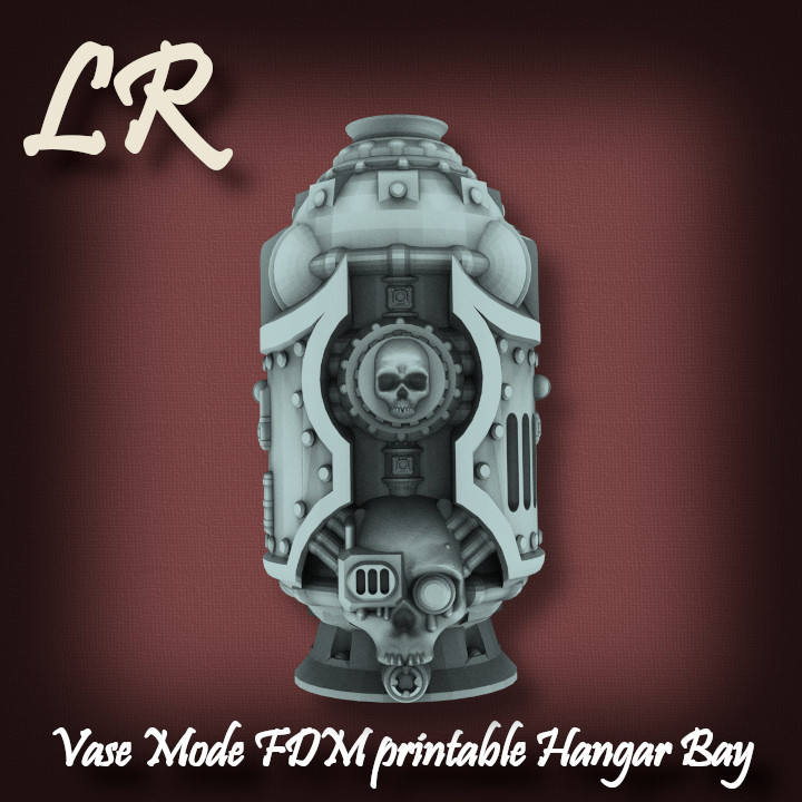 Vase Mode FDM printable Hangar Bay image